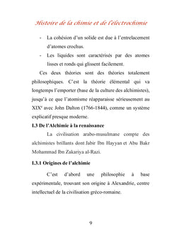 Histoire de la chimie et de l'électrochimie