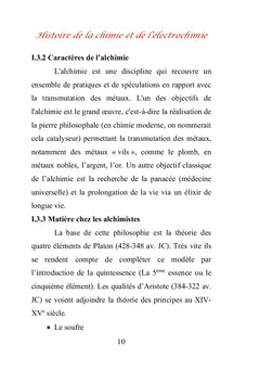 Histoire de la chimie et de l'électrochimie