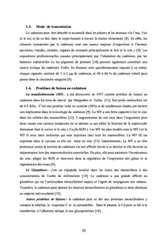 Effet protecteur del' -tocophérol contre la toxicité du cadmium