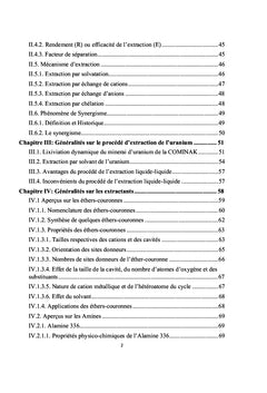 Extraction de l'Uranium et des métaux connexes du Niger