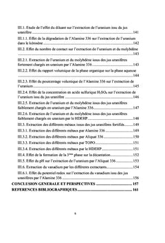 Extraction de l'Uranium et des métaux connexes du Niger