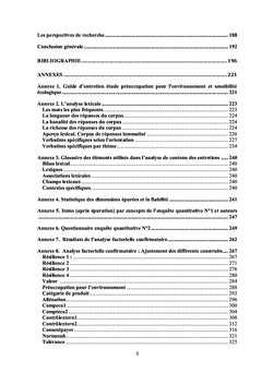 PPE, SENSIBILITE ECOLOGIQUE ET COMPORTEMENT ECOLOGIQUE