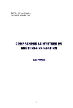 Comprendre le Mystère du Contrôle de Gestion