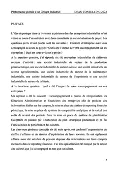 Performance globale d'un groupe industriel