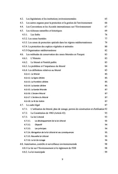 Usage et gestion du littoral en Méditerranée et en Turquie