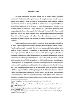L'économie du palmier à huile et de l'huile de palme