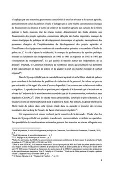 L'économie du palmier à huile et de l'huile de palme
