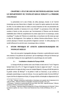 L'économie du palmier à huile et de l'huile de palme
