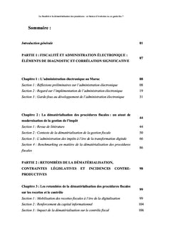 La fiscalité et la dématérialisation des procédures