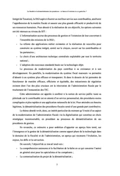 La fiscalité et la dématérialisation des procédures