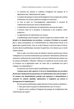 La fiscalité et la dématérialisation des procédures