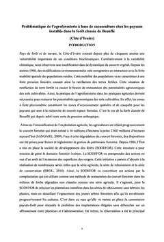La pratique de l'agroforesterie,
