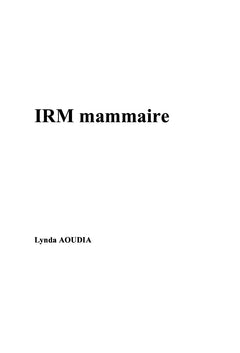 IRM mammaire