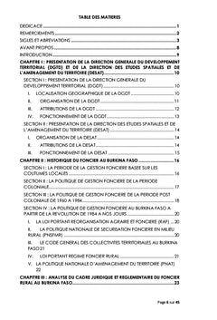 CADRE JURIDIQUE ET REGLEMENTAIRE DU FONCIER RURAL AU BURKINA FASO