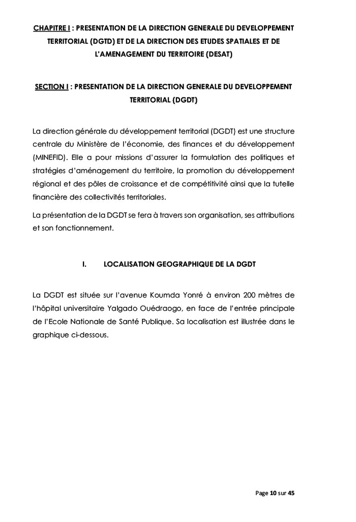 CADRE JURIDIQUE ET REGLEMENTAIRE DU FONCIER RURAL AU BURKINA FASO