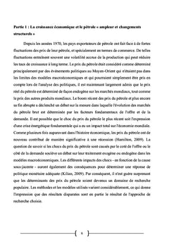 La volatilité des prix du pétrole et la croissance économique