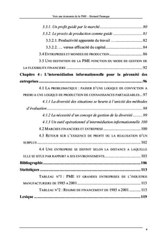 Vers une Economie de la PME