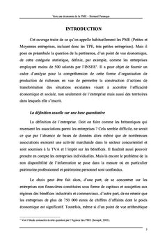 Vers une Economie de la PME