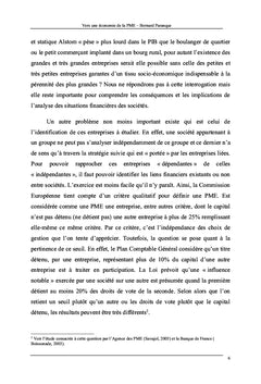 Vers une Economie de la PME