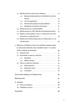 Systèmes de réaction-diffusion avec données non régulières