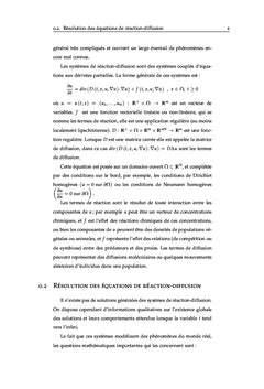 Systèmes de réaction-diffusion avec données non régulières