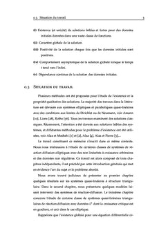 Systèmes de réaction-diffusion avec données non régulières