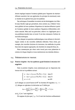 Systèmes de réaction-diffusion avec données non régulières