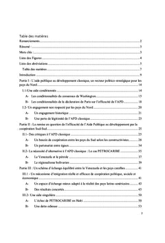 Le PETROCARIBE, une alternative a l'APD classique