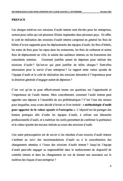 Méthodologie d'audit pour apporter une valeur ajoutée à l'entreprise