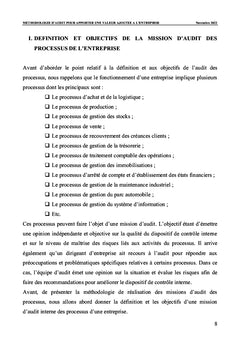 Méthodologie d'audit pour apporter une valeur ajoutée à l'entreprise
