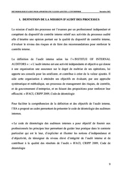 Méthodologie d'audit pour apporter une valeur ajoutée à l'entreprise