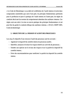 Méthodologie d'audit pour apporter une valeur ajoutée à l'entreprise