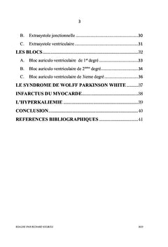 Aide-mémoire pour la lecture de l'électrocardiogramme pour étudiant