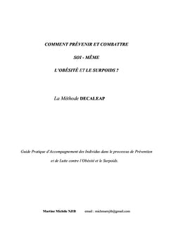 Comment Prévenir et Combattre Soi-même l'Obésité et le Surpoids?
