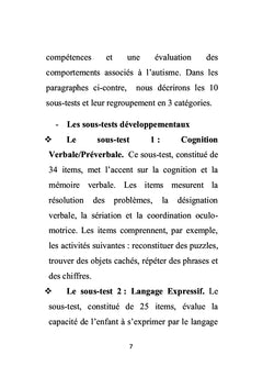 Modèle de restructuration du PEP-3 comme outil d'évaluation