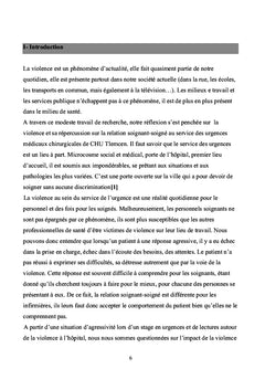 L'impact de la violence sur la relation soignant-soigné
