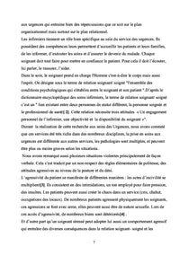 L'impact de la violence sur la relation soignant-soigné
