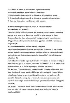 L'impact de la violence sur la relation soignant-soigné