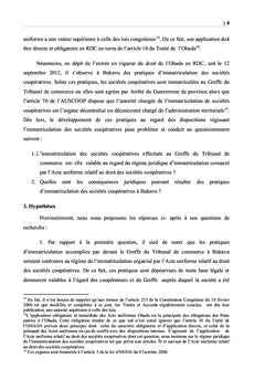 De l'immatriculation des sociétés coopératives en droit congolais