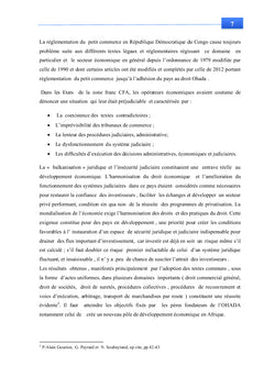 Etude critique des innovations de l'Ohada par rapport à loi n° 90-046