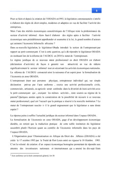 Etude critique des innovations de l'Ohada par rapport à loi n° 90-046
