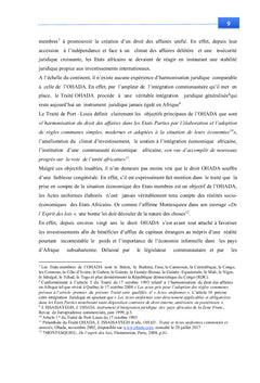 Etude critique des innovations de l'Ohada par rapport à loi n° 90-046
