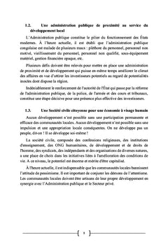 Actes de concertations locales des intervenants du secteur économique