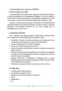 Actes de concertations locales des intervenants du secteur économique