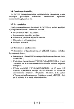 Actes de concertations locales des intervenants du secteur économique
