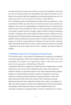 L'impact de la RSE perçue sur l'engagement organisationnel