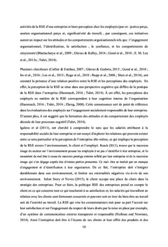 L'impact de la RSE perçue sur l'engagement organisationnel