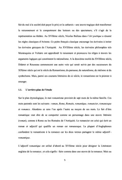 Analyse du Romantisme et des traits romantiques