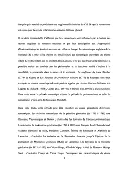Analyse du Romantisme et des traits romantiques