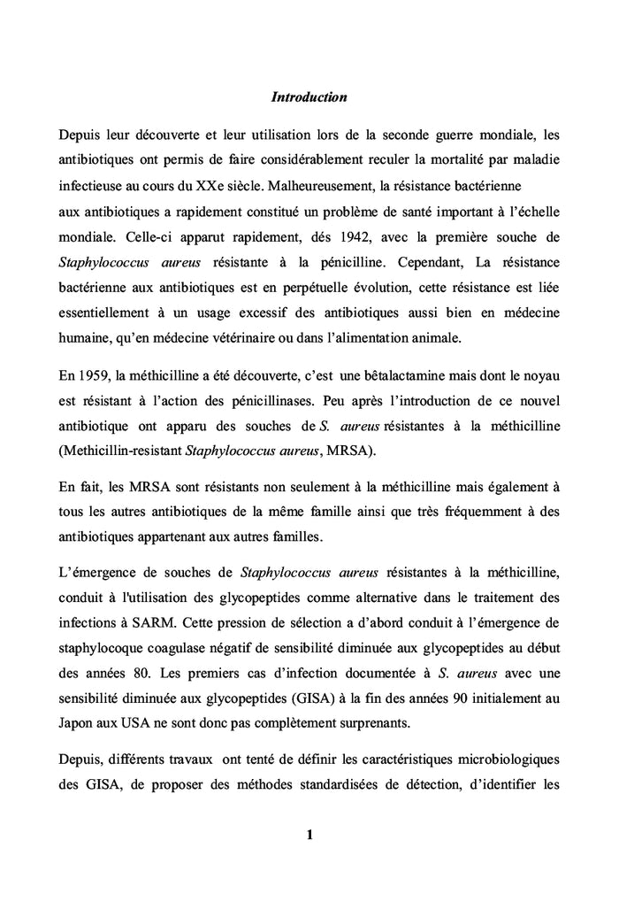 Staphylococcus aureus résistant à la méthicilline